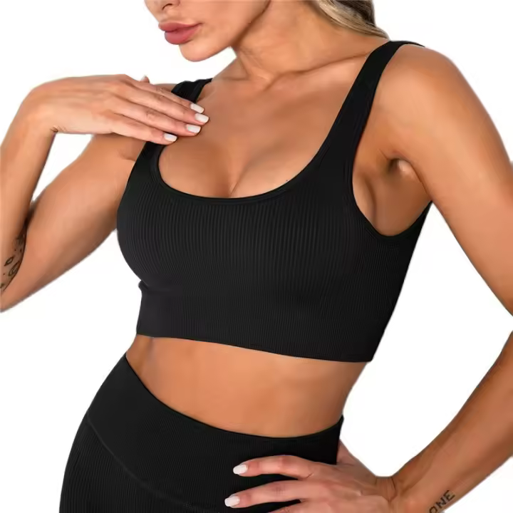 Hamidou-Sujetador deportivo Sexy para mujer, sostén de belleza para espalda, entrenamiento, correr, Fitness, Yoga - 1
