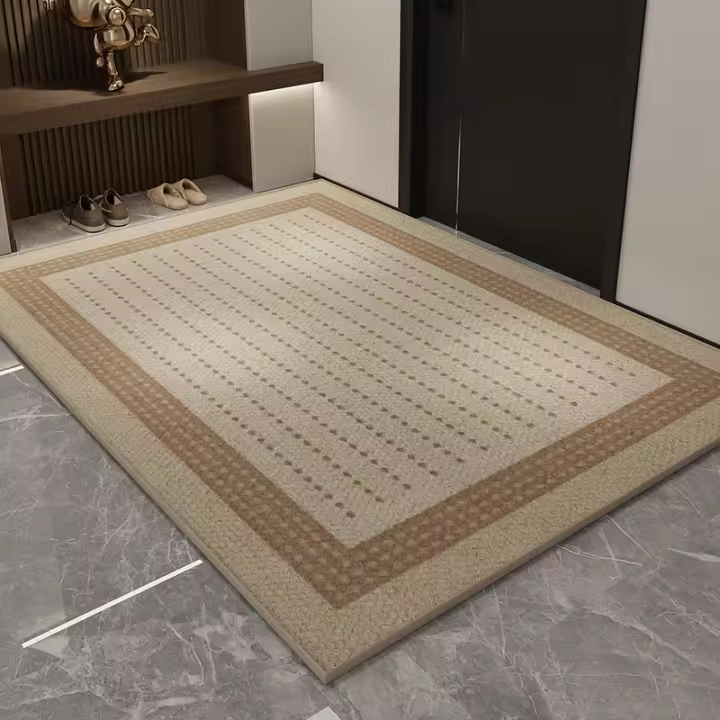 Alfombra de Entrada de Poliéster de Alta Calidad Moderna, Resistente a la Suciedad, Antideslizante, Uso Interior - 1