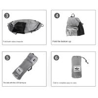 Mochila plegable de gran capacidad, bolsa de Montañismo impermeable, bolsa de almacenamiento de viaje, bolsa de nailon ligera de tela Oxford - details 11