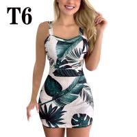 Vestido Mini de Impresión para Mujer Primavera-Verano Sin Mangas, Adelgazado en Caderas, Vestido Corto de Moda para Club Nocturno - details 24