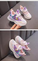 Zapatos deportivos para niñas, zapatillas de correr para niños, malla de aire transpirable rosa, corazón, zapatillas dulces, zapatos casuales con gancho y bucle para niños - details 4