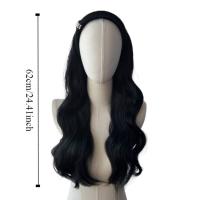 Pelucas de diadema sintéticas de estilo coreano, postizos de aro para el cabello, peluca de media diadema, Clip sintético en pelo largo y rizado ondulado para fiesta - details 0