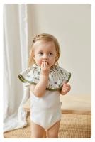 Babero de gasa de algodón de bambú para bebés y niños, Baberos para comer, espesamiento impermeable giratorio multicapa - details 17