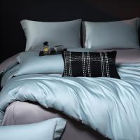 Juego de Ropa de Cama de Algodón de Alta Densidad Antibacteriano 5A Color Sólido, Sencillo y Lujoso - details 4