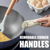 Nuevo mango de cocina extraíble, antiescaldado, para todas las ollas, sartenes, mango Universal para utensilios de cocina, mango de cocina, Clip para cuenco - details 5