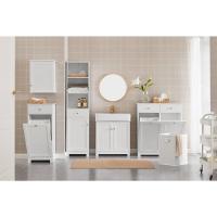 Armario de Baño de Suelo con 1 Estante y 2 Puertas 60 x 30 x 60 cm Ideal para Almacenamiento de Lavabo - details 29