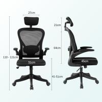 Oficina Ergonómica, Silla Gaming, con Reposacabezas Ajustable, Soporte Lumbar y Apoyabrazos Plegables, Asiento Cómodo para Juegos, Capacidad Máxima de 120 kg - details 10