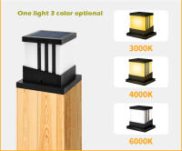 Luz de Poste Solar Moderna RXUNS Lámpara de Columna de Patio Impermeable IP65 Brillo de 300lm - details 13