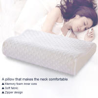 Almohada de Espuma de Memoria Rebote Lento para Cuidado de la Salud y Comodidad en Dormir NUBECOM Almohada Ortodóntica de Felpa Corta y Algodón de Memoria Forma Estándar Hecha en China - details 6