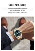 Reloj de Cuarzo MAYZHISU para Hombres Acero Inoxidable, Resistente al Agua, Calendario Doble, Estilo de Ocio y Negocios - details 8
