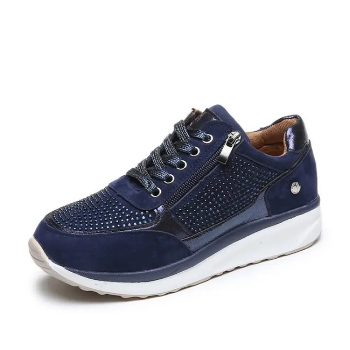 Zapatos de mujer de verano y otoño, talla grande 2025, nuevos zapatos individuales, moda femenina, estilo británico, zapatos con aumento de altura interior, zapatos casuales para mujer - 1