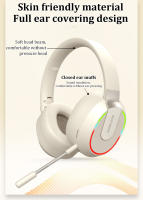 auriculares inalámbricos con Bluetooth dinámicos RGB luz LED HIFI cancelación pasiva de ruido juego entretener música auriculares con micrófono - details 11