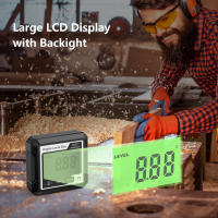Inclinómetro de Nivel Electrónico Digital, buscador de ángulo Digital, transportador para carpintería con retroiluminación magnética, 4x90 ° - details 0