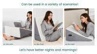 Almohada De Apoyo Para Dormir Después De La Cirugía Y Reflujo Ácido Almohada Triangular Elevada De Espuma Para Uso En Dormitorio Y Oficina - details 6