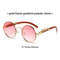 gafas de sol punk redondas retro para hombre, moda de conducción, gafas de sol avanzadas para compras de viaje multicolores para mujer. - details 8