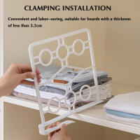 Divisores de estantes de armario, divisor de ropa, organizador de estantes de armario de plástico para dormitorio, cocina y oficina - details 6