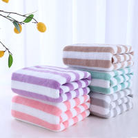 Conjunto de Toalla de Secado Rápido Microfibra Suave Diseño a Rayas Absorbente - details 1