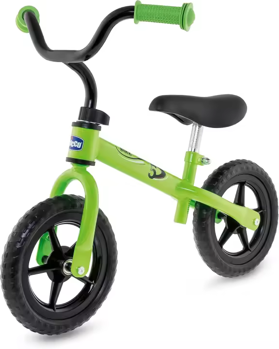 Bicicleta sin Pedales Primera Bicicleta para Niños de 2 a 5 Años hasta 25 Kg, Bicicleta para Aprender a Mantener el Equilibrio con Manillar y Sillín Ajustables, Color Verde - Juguetes para Niños - 1