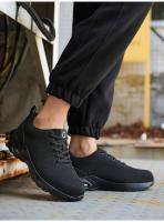 Zapatos de seguridad laboral antideslizantes con puntera de acero para hombres, a prueba de pinchazos, transpirables - details 11