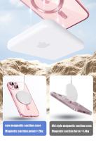 Funda de Silicona Ultra Delgada con Revestimiento Claro Protectora de Lente Magnético Magsafe para iPhone Rosa - details 6