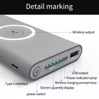 Cargador de Energía Portátil Carga Rápida Inalámbrica Batería de Litio-Ion de 30000mAh - details 1