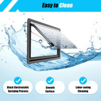 Ventana de Salida de RV Tamaño 35"Wx20"H Ventana de Push de Pared Exterior para Caravana Camper Trailer - details 11