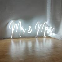 Letrero de neón Mr Mrs, letreros de neón decorativos Led, luces LED de pared para dormitorio, bodas, señales ceremoniales para paredes de boda, decoración estética, letrero de neón de boda grande - details 3