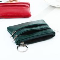 Monedero pequeño de cuero PU clásico para niña, cartera multifuncional con cremallera, monedero coreano, tarjetero - details 6
