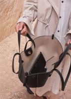 Bolso de mano de color sólido para mujeres, material de cuero de vaca, bolso de axila, moda - details 21