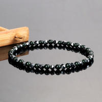 Pulseras de cuentas de hematita Irregular de 4mm para hombre, pulseras y brazaletes de cuentas de piedra de Lava de ojo de tigre Natural, Pulsera de joyería clásica para mujer - details 10