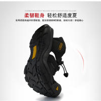 Sandalias de bolsillo con suela ligera para exteriores, de gran tamaño, sandalias de senderismo de verano para mujer, zapatos de playa para hombre - details 8