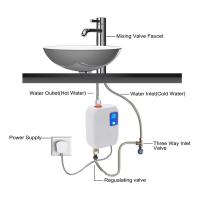 Calentador de agua instantáneo eléctrico portátil, 3500W, con protección contra sobrecalentamiento, para cocina, baño, enchufe europeo - details 4