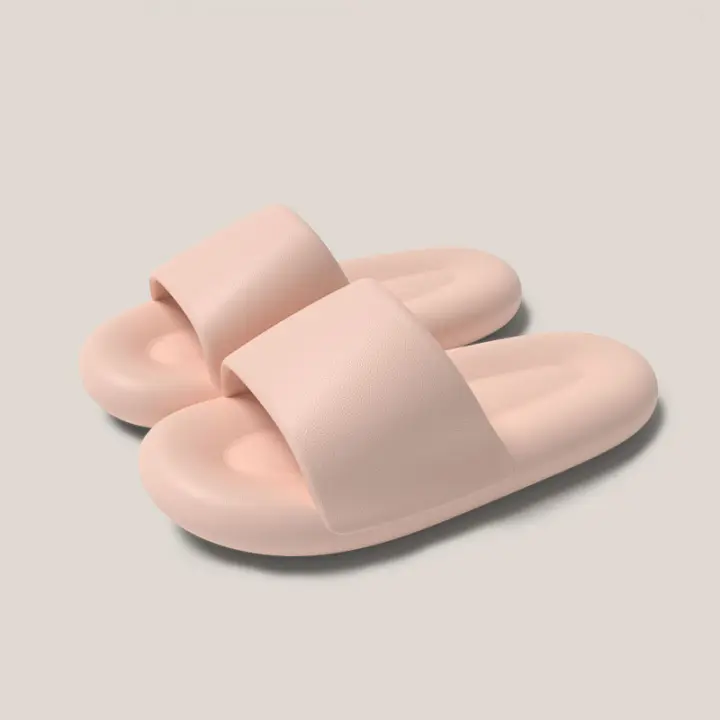 Zapatillas de verano de fondo suave de las mujeres de verano sentido mayor pareja sandalias antideslizante hogar fondo grueso hogar zapatillas frescas - 1