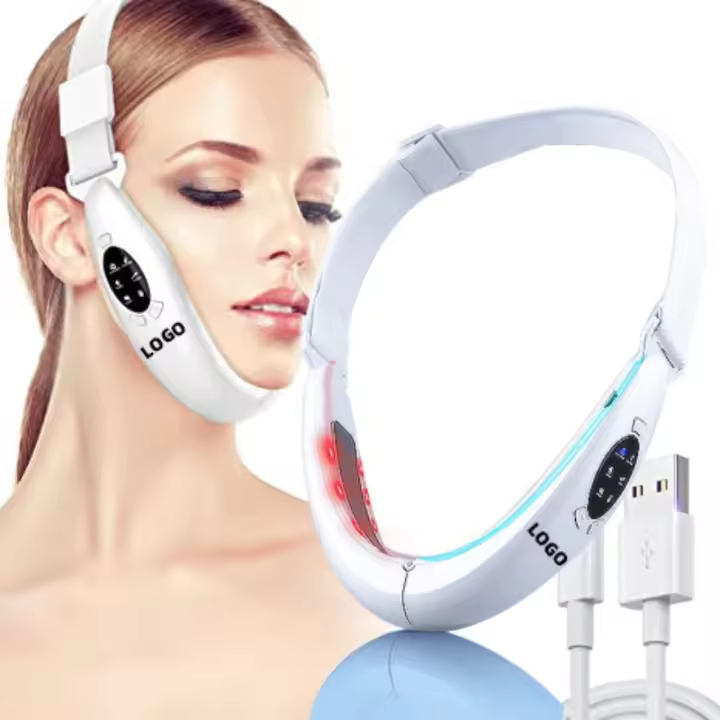 Instrumento de Ahorro Facial Eléctrico en Forma de V Máscara de Vendaje Inteligente para Cuidado de la Piel Facial - 1