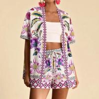 Conjunto de Verano para Mujer 2025 Blusa Estampada y Shorts Ajustados Moda Europea - details 15