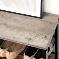 Zapatero, Zapatero de 6 Niveles, Estantería para Zapatos, Estantes de Malla Ajustables, para Entrada, Pasillo, Dormitorio, Estructura Metálica, Marrón Rústico y Negro - details 20