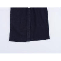 BUNO-Falda vaquera de manga corta plisada para mujer, vestido largo ajustado de color liso, 2025, vestido vaquero para mujer, vestidos largos informales para primavera y verano, nueva moda 2021, ropa de calle de manga corta fruncida, vestido Midi - details 8