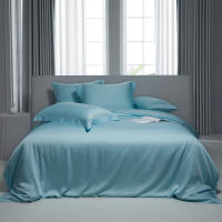 Jueges de Cama de Algodón de Alta Densidad Tamaño Rey Diseño Plano Material de Jacquard de Saten - details 0