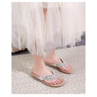 Sandalias Bohemias Mujer 2025 con Cristales - Punta Redonda y Suela Plana |   Zapatos de Verano Elegantes para Playa y Paseos Urbanos - details 17