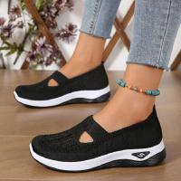 Zapatos para caminar de malla ventilada para mujer, suela cómoda y moderna, superficie suave, ligeros y cómodos, para personas mayores, nuevos - details 19