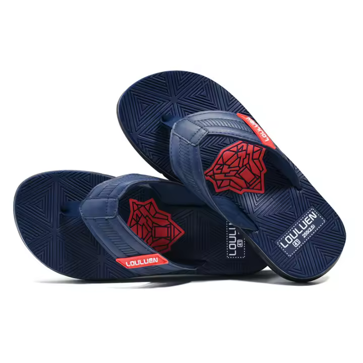 Nuevas chanclas de los hombres de gama alta casual pellizco-pie zapatillas de los hombres desgaste antideslizante sandalias de playa - 1