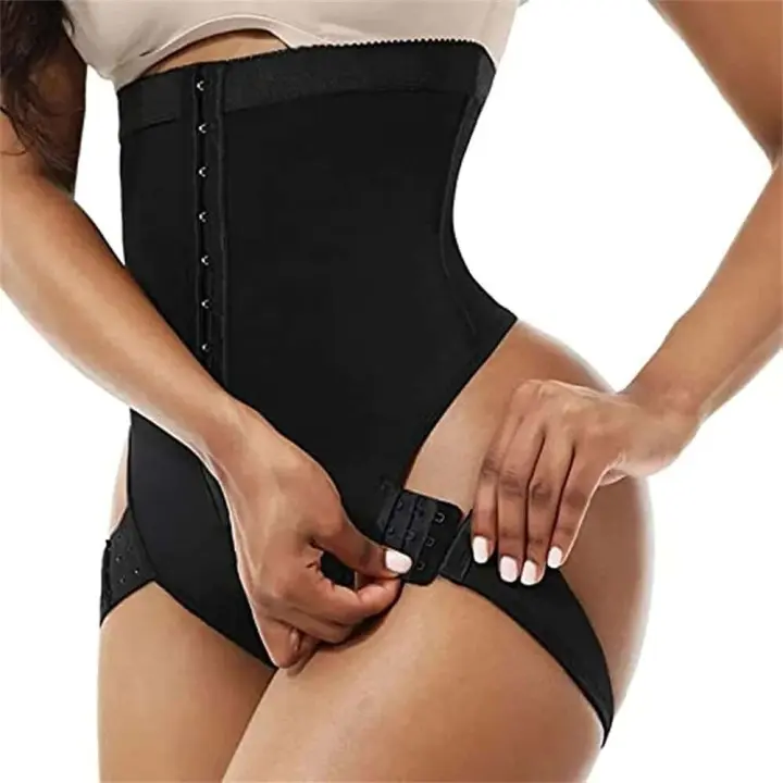 Entrenamiento FA de cintura alta para mujer, pantalones cortos, ropa interior de control abdominal, modelado, levantamiento de cadera, ropa interior de compresión - 1