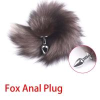 Juguete de Cola de Zorro de Acero Inoxidable Enchufe Anal Sensorial para Adultos - details 9