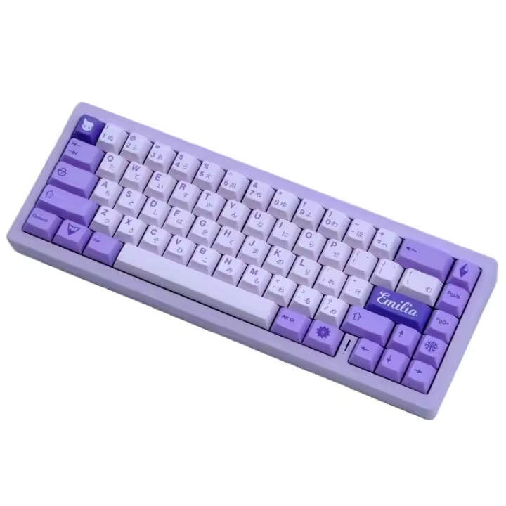 1ey Cartoon Frost Witch Keycaps XDA Thick PBT Keycap para 61/87/104/108 - 1