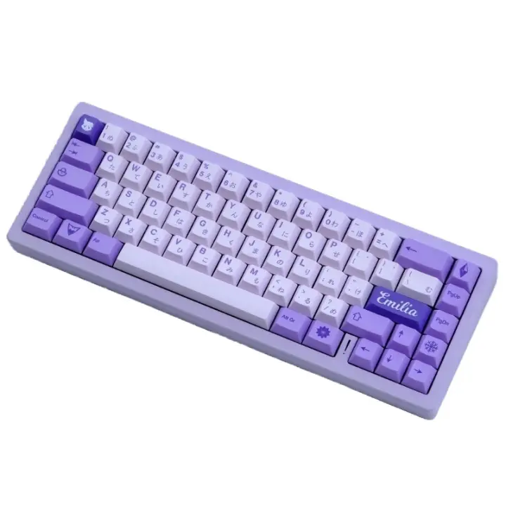 1ey Cartoon Frost Witch Keycaps XDA Thick PBT Keycap para 61/87/104/108 - 1