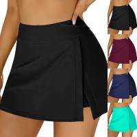 Pantalones cortos de natación de doble capa de cintura alta para mujer, falda de natación dividida, pantalones cortos de yoga - details 1