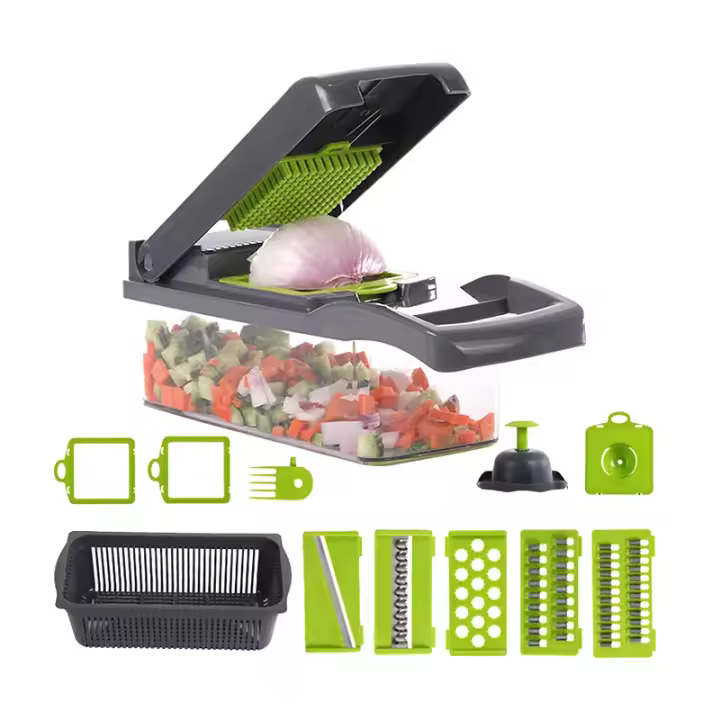 Cortador multifuncional de frutas y verduras, rebanador 14 en 1 - 1