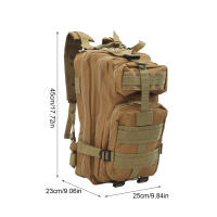 Mochila, 40x30x5 cm, Capacidad de 20L o Más, Bolsa de Viaje Impermeable Plegable, 100% Tela Oxford Impermeable, Color Caqui, 1 Pieza - details 23