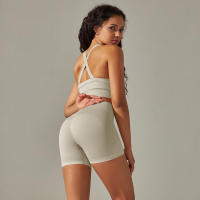 Conjunto de yoga para mujer, leggings y top de cintura alta, chándal sin costuras, tres conjuntos de entrenamiento para ropa de gimnasio - details 26