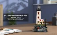 Lego Island lighthouse building blocks toy decoration